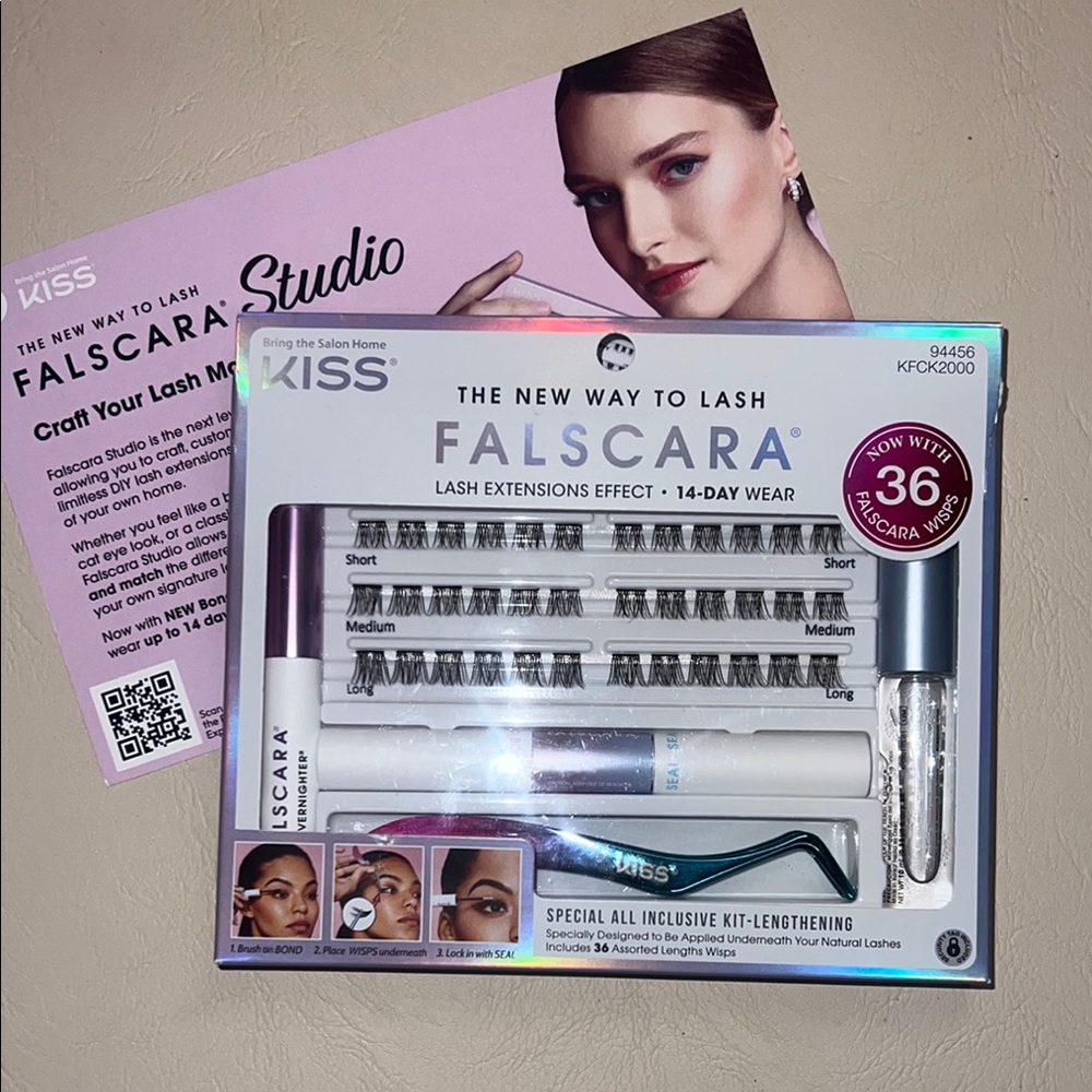 Kiss Black Silver Lashes Dramatic Eye Makeup